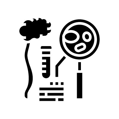 钻石-黑扇贫血健康问题字形图标矢量插图