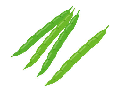 蔬菜青豆配料插图。