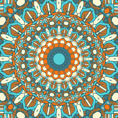 Detailed mandala design background