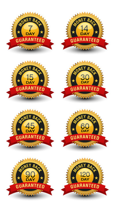 Top quality golden money back guaranteed banner, s