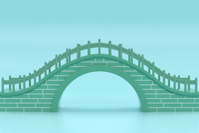 三维渲染中式桥