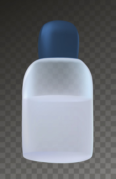 矢量现实模拟瓶香水水