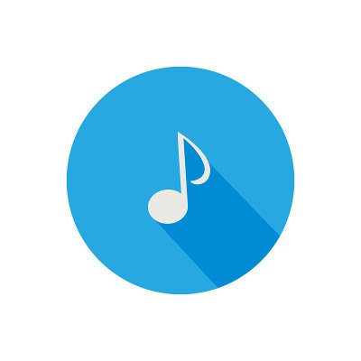 Music note symbol for your web site design