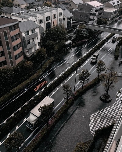 横滨的雨天