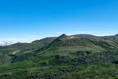 夏天的风景Kurodake峰会,北海道。