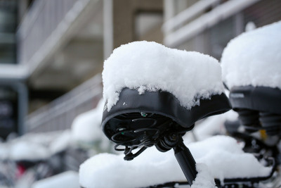 自行车有雪