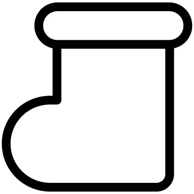 简单袜子线图标