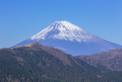 从箱根看富士山