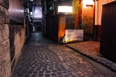 东京神乐坂日本餐厅夜景