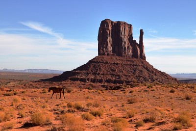 西Mitten Butte，纪念碑谷，亚利桑那州