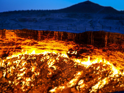 土库曼斯坦的达尔瓦扎火山口