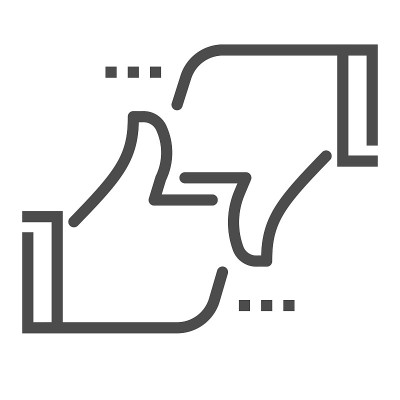 反对正方形线矢量图标。
