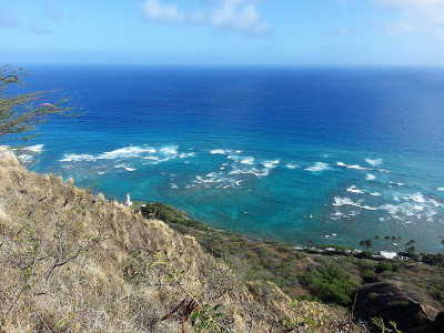 夏威夷瓦胡岛海岸线