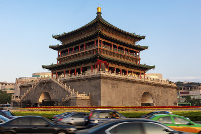 中国西安美丽的钟楼