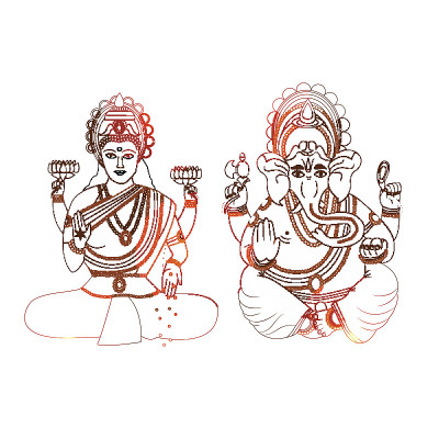 印度教节日Bhai Dooj背景插图