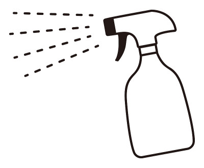 a spray bottle