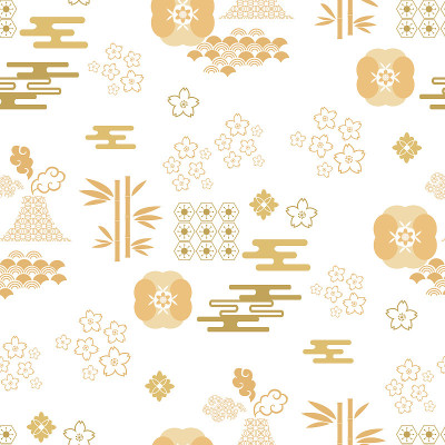 Beautiful japanese seamless  pattern