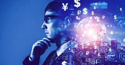 金融技术的概念。Fintech。资产管理。