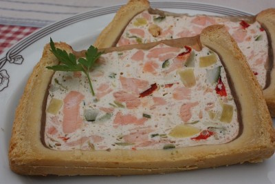三文鱼和鳕鱼’Pâté en croûte’