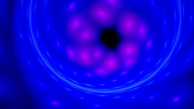 神奇神秘的光。3 d超现实的插图