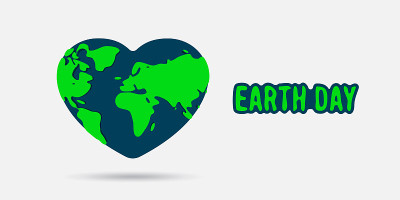 世界卫生日。地球。手绘插图。向量的背景