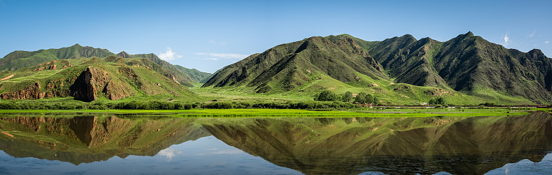 山全景反射
