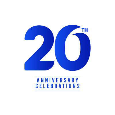 20周年庆典矢量模板设计插图