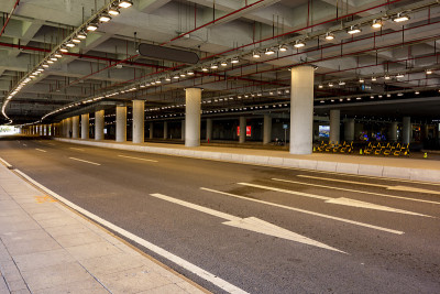 中国广州的地下道路
