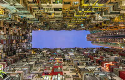 香港密集的住宅建筑