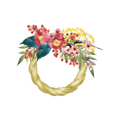 日本新年花环