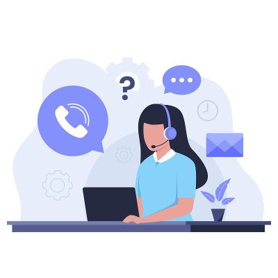 客户支持理念的平面设计