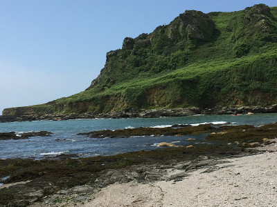 沿海边的田园英国乡村