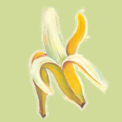 香蕉流行艺术插画