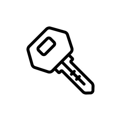 转发器键图标矢量轮廓图