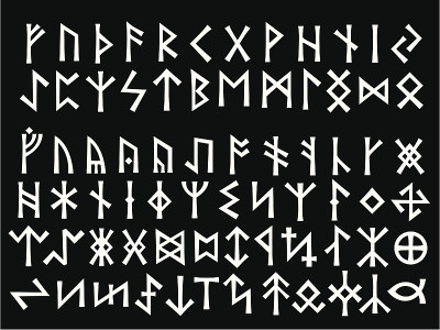 银古代北欧文字的脚本