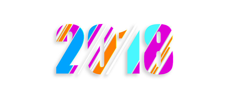 2018年圣诞和新年。