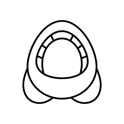 孤立的太空火箭图标