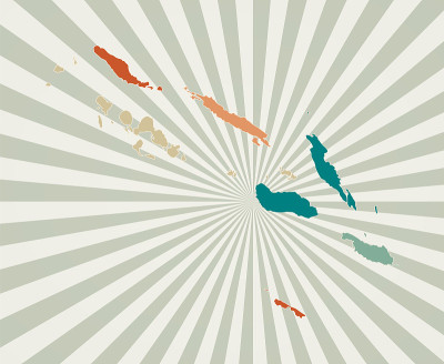 Solomon Islands map.