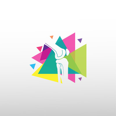 knee bone vector icon