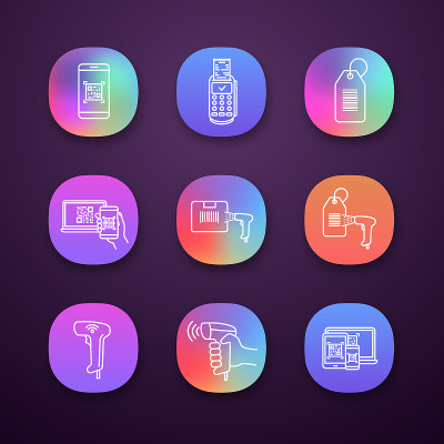 Barcodes icons