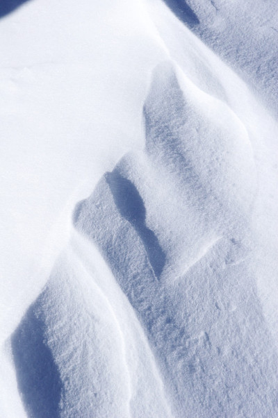 新鲜的粉雪