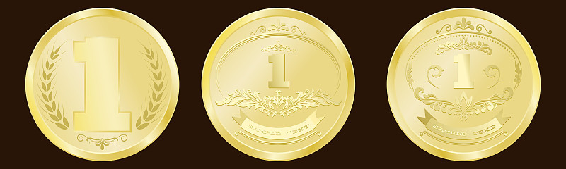 Luxury gold badges