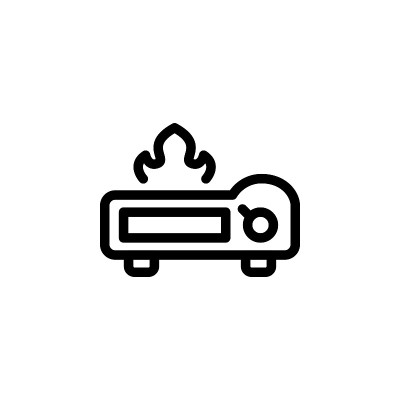 炉灶图标，矢量，设计潮流