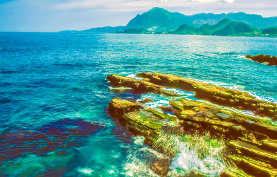 台湾海岸风光，基隆海岸线