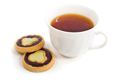 茶和一些甜面包