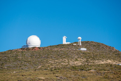 从Roque De Los Muchachos山顶观察，拉帕尔马