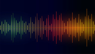 声音频率均衡器彩色背景