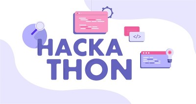 Hackathon illustration. Forum for software develop