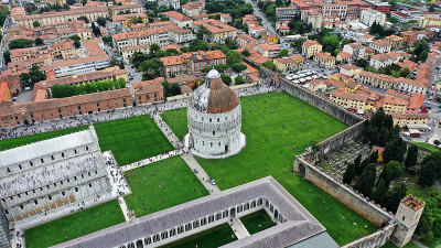 Aerial view of the Cathedral of Santa Maria Assunt