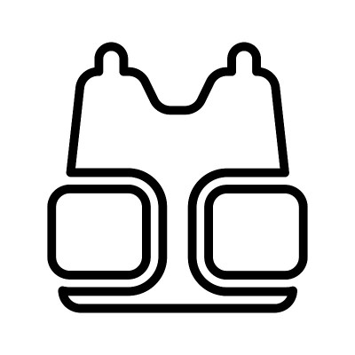 防弹背心的图标